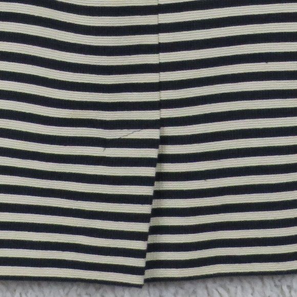 LOFT* Women's Fully Lined Backside‎ Zipper Striped A-Line Full Skirt~ Size 6 - Picture 8 of 8